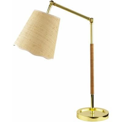 Steinkjer 25"H x 17"W x 9"D Modern Metallic - Brass/Beige/Clear/Translucent Table Lamp - Boutique Rugs