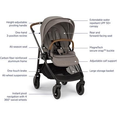 Nuna SWIV Lightweight Stroller - Granite