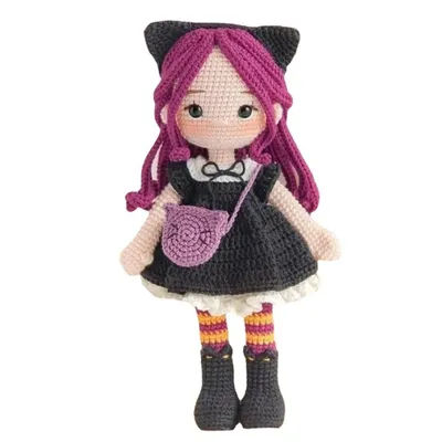DIY Gril Crochet Kit Doll Knitting amigurumi Crocheting Animal kits Christmas cat dog rabbit bird insect handmade