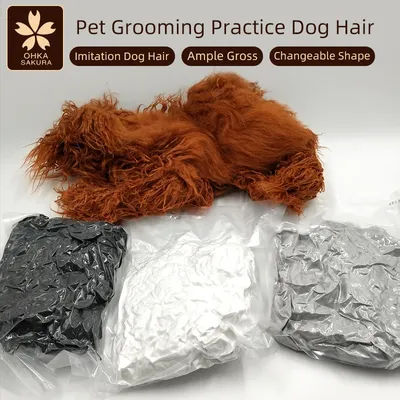 Pet Simulation hair beauty practice dog standard teddy whole body fake hair only Pet Grooming Trimming Practice with model dog