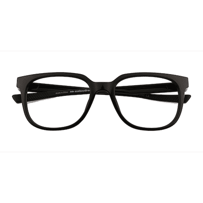 Unisex s square Black Plastic Prescription eyeglasses - Eyebuydirect s Oxygen