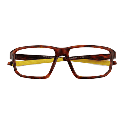 Male s rectangle Tortoise Plastic Prescription eyeglasses - Eyebuydirect s Core