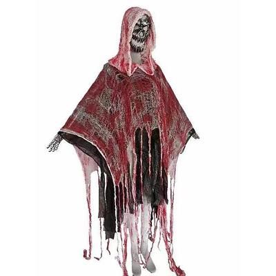 Costume Cosplay Costume da festa Mantello con Cappuccio Fantasma Tristo Mietitore Abiti Costume Spaventoso Adulti Per uomo Per donna Mascherata martedì grasso Feste Halloween Performance Costumi di