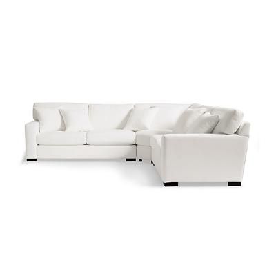 Salem Upholstered Sectional - Pre-Configured, Fabric, Fabric / 3 Piece Wedge Sectional, Livesmart Performance Presley Pearl / 3 Piece Wedge Sectional - Grandin Road