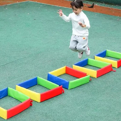 Folding Jumping Lattice Hole Drill Hole Children's Outdoor Early Education Sports Exercise Props Indoor and Outdoor Fun Games