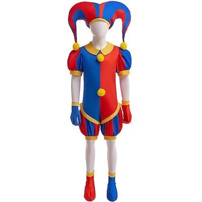 Jolly Clown Pomni Costume Cosplay for Ragazze Bambini Carnevale Mascherata Settimana del libro Feste Performance