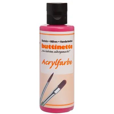 buttinette Peinture acrylique, différentes couleurs, 80 ml