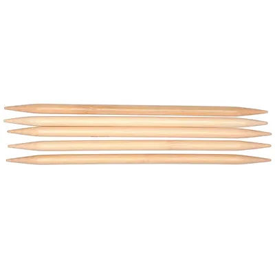 buttinette Aiguilles double pointes, bambou, 20 cm