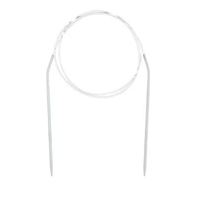 buttinette Aiguilles circulaires, argent, 100 cm