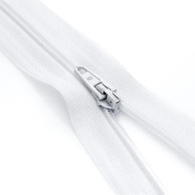buttinette Fermeture à glissière, blanc, non séparable