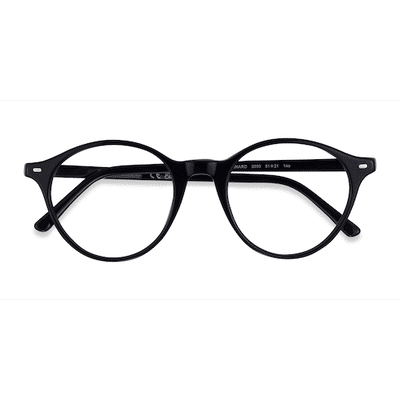 Unisex s round Black Acetate Prescription eyeglasses - Eyebuydirect s Ray-Ban RB5430 Bernard