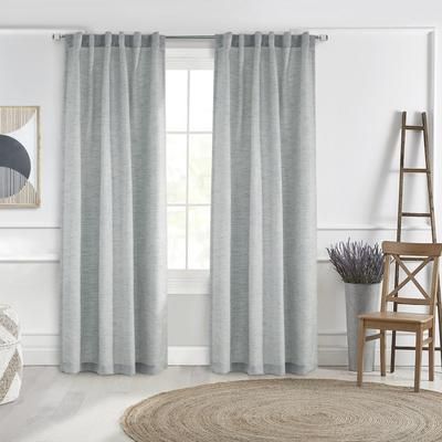 Wide Width Danbury Light Filtering Dual Header Curtain Panel by Habitat™ in Blue (Size 52" W 84" L)