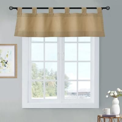 Weathermate Room Darkening Tab Top Flat Valance by Thermalogic in Khaki