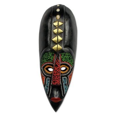 African mask, 'Akan Authority'