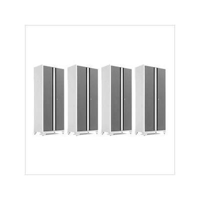 NewAge Garage Cabinets 4 x BOLD Series Platinum Lockers