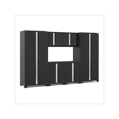 NewAge Garage Cabinets BOLD Series Black 6-Piece Set (No Countertop)