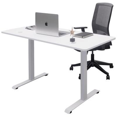 Electric Height adjustable Standing Desk by BrylaneHome in White