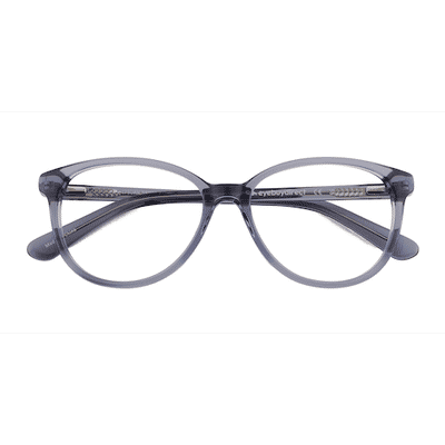 Female s horn Clear Blue Acetate Prescription eyeglasses - Eyebuydirect s Hepburn