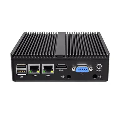 Mini PC Intel N2840 Desktop Computer Pfsense DDR3L Msata SSD 2Lan 2COM VGA HD Display