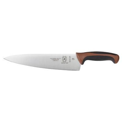 Mercer Culinary M22610BR 10" Chef's Knife w/ Brown Santoprene/Polypropylene Handle, High Carbon Japanese Steel