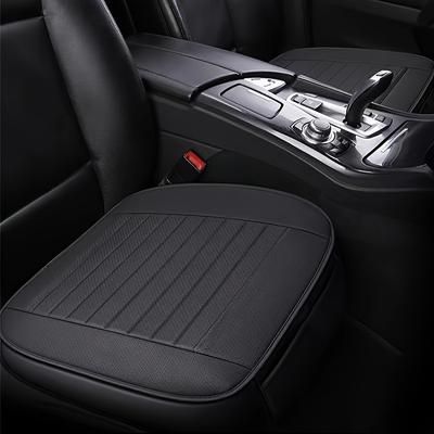 TEMU Premium Breathable Faux Leather Car Seat Cover - Anti-slip, Hand Washable Auto Seat Protector For Office & Home Use