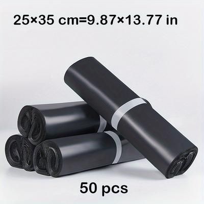 "TEMU 50 Pcs Thickened Waterproof Polyethylene Mailers, 12.59"x18.11" & 15.74"x21.65", Shipping Envelopes With Strong , Tear-resistant Packaging Bags For Clothing & Mailing"