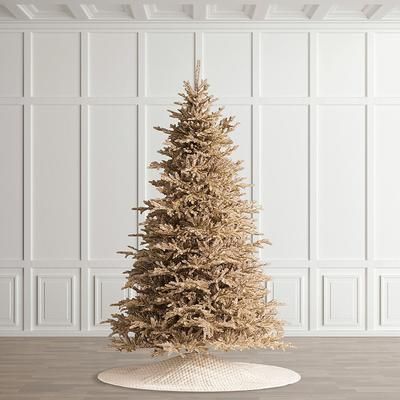 7.5 ft. Christmas Tree - Diamond Dust Champagne Tree - Premium Artificial Christmas Tree - Frontgate