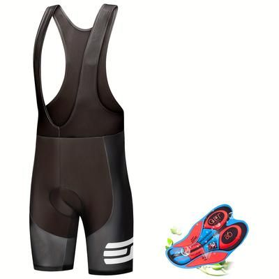 TEMU Men's Cycling Bib Shorts - 9d Gel Padded Athletic Fit Breathable Bib Shorts, Ideal For All