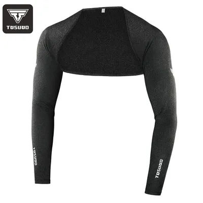 TOSUOD Men’s Ice Silk Sun Protection Shawl Arm Sleeves, UPF 50+ UV Block Integrated Cycling Arm Cover