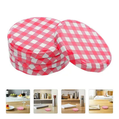 Couvercles de bocaux à bouche régulière, 40 pièces, bocaux de conserve à large bouche, couvercles de stockage anti-fuite, couvertures de confiture en métal réutilisables pour cuisine et salle à manger