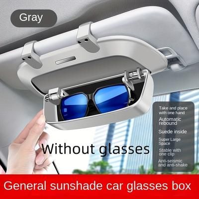 TEMU Car Glasses Case, Sunshade Multi-functional Car Sunglasses Holder, Car Glasses Clip, Modified Storage Box