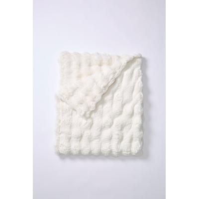 Cascade Ultra Fine Faux Fur Throw by BrylaneHome in Natural