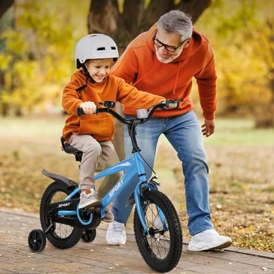 TEMU 12 Kids Bike Kid's Bike For Boys Girls Ages 2-, Children Bicycle With Training Wheels Suitable For 35-45 Inches Tall Children And Toddler