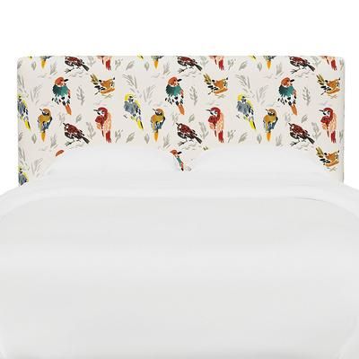 Vanessa Headboard - Rectangular, Rectangular/Aviary Multi, King - Grandin Road