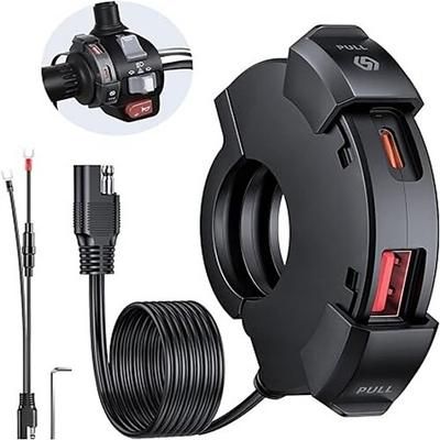 caricabatterie per cellulare leader moto usb ricarica rapida impermeabile tipo-c ricarica sedile interfaccia sae