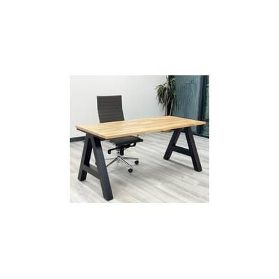 66" x 30" Solid Wood Desk with Metal A-Frame Base