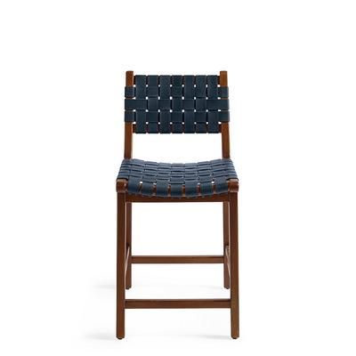 Sabino Low Back Bar & Counter Stool - Counter Height (24" Seat), Navy/Counter Height - Grandin Road