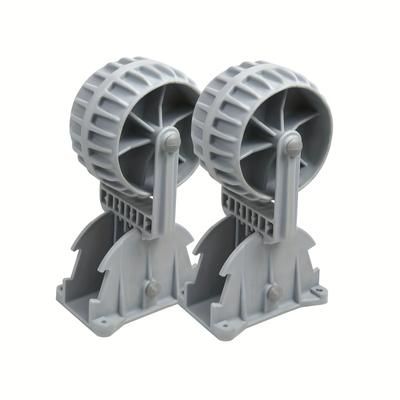 TEMU Inflatable Boat Wheels, Nylon Marine Flip-up Wheels Nylon Ribs Towing Wheels Wheeler For Boat Trailer Trolly