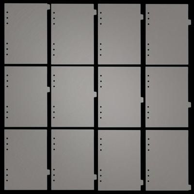 TEMU 6 Or 12pcs A5 Binder Dividers With 6 Tabs Transparent Plastic Binder Index Dividers 6 Ring File Separators Page Dividers