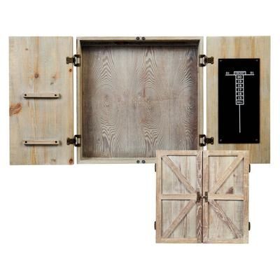 American Legend Barnwood Dartboard Cabinet Wood grain AL6000W