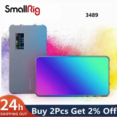 SmallRig P96L RGB Video Light, Portable LED Camera Light Full Color Fill Light CRI 96+ Rechargeable LED DSLR Lighting 3489