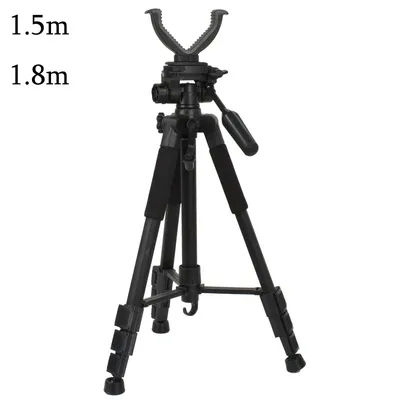 1.5m/1.8m Shooting Hunting Equipment Tripod Support Portable Adjustable Outdoor Bird Watching Photography V Holder Bracket