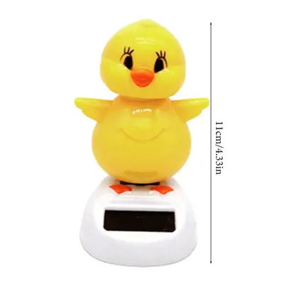 Solar Car Interior Automatic Swing Figurine Animal Doll Toy Miniature Car Chick Accessories Dancing