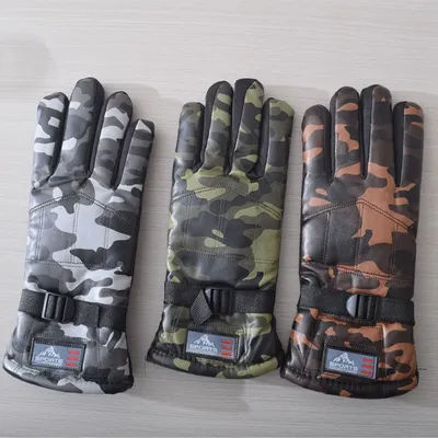 Winter Thermal Gloves Outdoor Waterproof Warm Gloves Rubber antislip Gloves