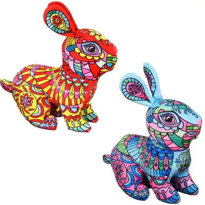 2023 New Year Chinese Zodiac Fortuna Rabbit Plush Toy Kawaii Rabbit Mascot Chinese New Year Bunny