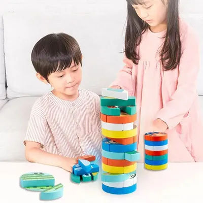 Stacking Toys For Kids Solid Wood Stacking Toys Learning And Educational Toys Interactive Play