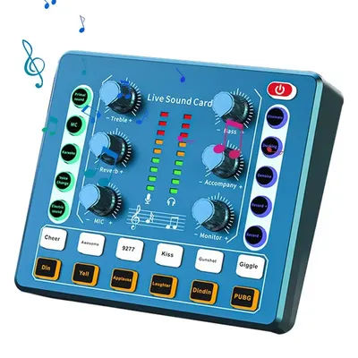 Audio Mixer For Streaming Streaming Audio Mixer With Noise Reduction And Various Sounds Live Sound