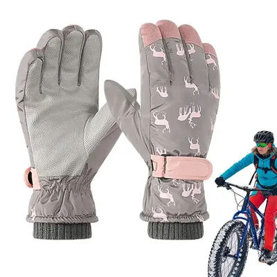 Touch-screen Ski Gloves Warm Windproof Snow Mittens Winter Must-Have Cycling Mittens For Women Men