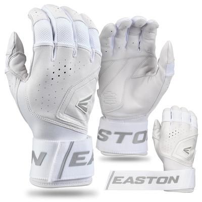 Easton Mav Pro Locked In Adult Batting Gloves White/White