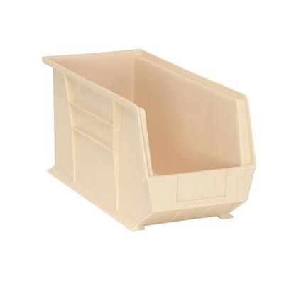 Quantum Food Service QUS265 IV Stack & Hang Shelf Bin - 18" x 8 1/4", Ivory, Beige